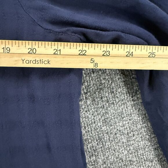 Old Navy Blouse Top Womens XL Blue Embroidered Boho Peasant Cottagecore Western - Picture 7 of 8